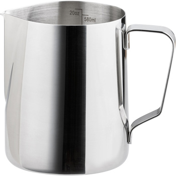 Dzbanek stalowy do spieniania mleka z miarką, V 0.58 l