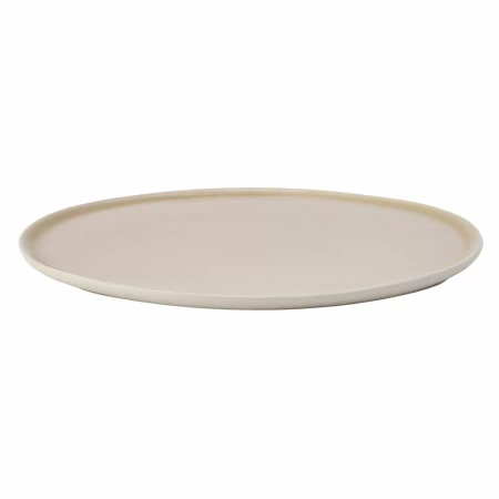 Talerz płaski okrągły 28 cm, beżowy ETER - VERLO