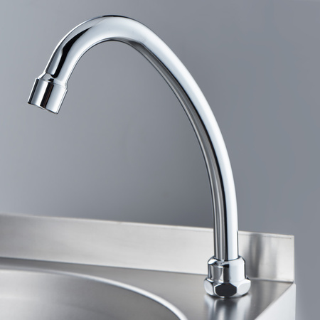 Umywalka bezdotykowa z włącznikiem kolanowym i z kranem, Gredil