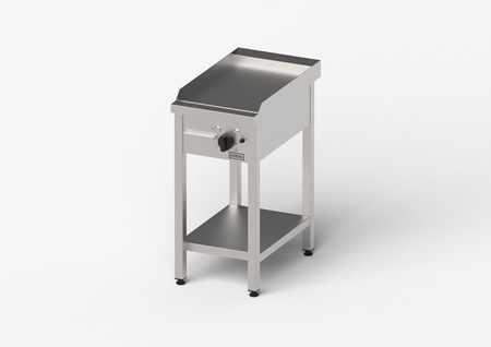 Płyta grillowa elektryczna, gładka, Gredil, 400x700x850 mm, P 4.0 kW, U 400 V