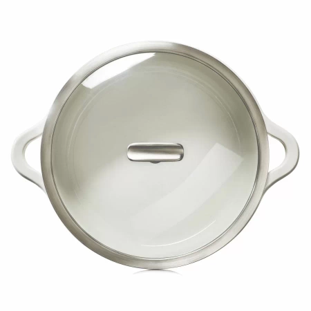 Podgrzewacz porcelanowy niski szklana pokrywa, biały, 4 l BOMBANCE - REVOL