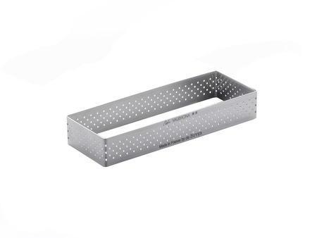 Rant prostokątny perforowany 12x4 cm