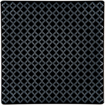 Talerz płytki, kolor czarny, Marrakesz, 255x255 mm