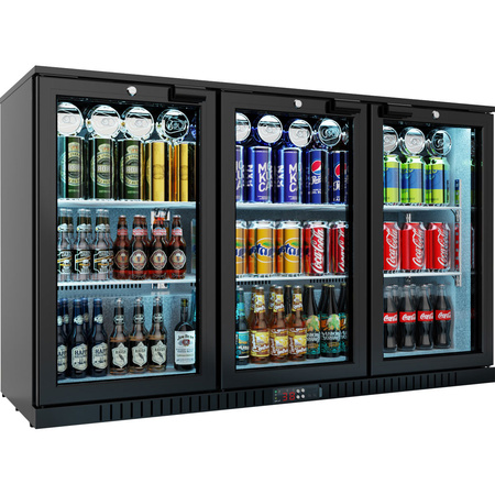 Barowa witryna chłodnicza, 3-drzwiowa, V 308 l