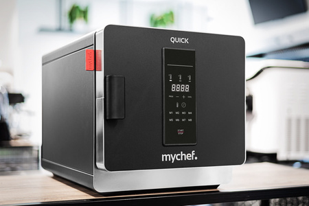 Piec konwekcyjny szybkiego gotowania ogrzewanie nadmuchowe cyfrowy panel sterowania 3,6 kW 230V 397x598x410 mm QUICK 1 BLACK