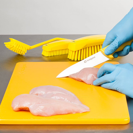 Deska do krojenia,  żółta, HACCP, 450x300 mm