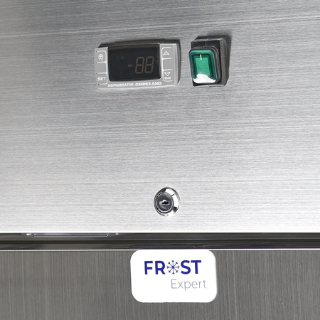 Szafa mroźnicza ze stali nierdzewnej na nóżkach, Frost, GN 2/1, V 460 l