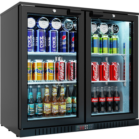 Barowa witryna chłodnicza, 2-drzwiowa, V 198 l