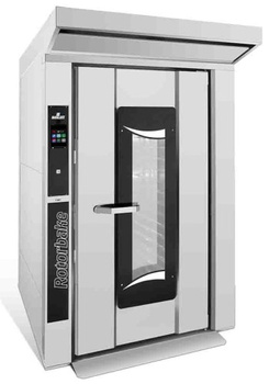 Gazowy piec obrotowy piekarniczy | rotacyjny | 18 blach | 70kW | 1550x2244x2504 | Rotorbake T11 18T Master Pro