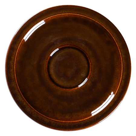 Spodek do espresso 13 cm bursztynowy EASE Rakstone