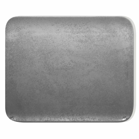Talerz prostokątny 33x27 cm szary SHALE – RAK PORCELAIN