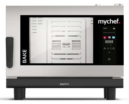 Piec konwekcyjno-parowy elektryczny | piekarniczo-cukierniczy | automatyczny system myjący | 4x600x400 | 7,3 kW | 400 V | Mychef BAKE PRO 4E