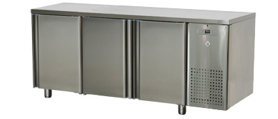 SM 3D DL Stół mroźniczy trzydrzwiowy z rantem