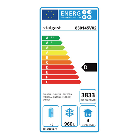 Szafa mroźnicza 2 drzwiowa ze stali nierdzewnej, GN 2/1, V 1300 l