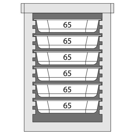 Termos transportowy, 6 x GN 1/1 65 mm