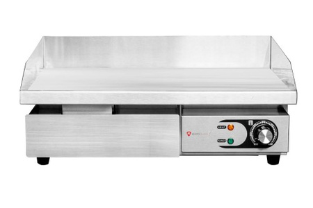 Płyta grillowa elektryczna | gładka | nastawna | 3 kW | 550x430x250 mm | RQEG818