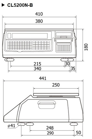 Waga elektroniczna CAS CL5200N 15B WIFI