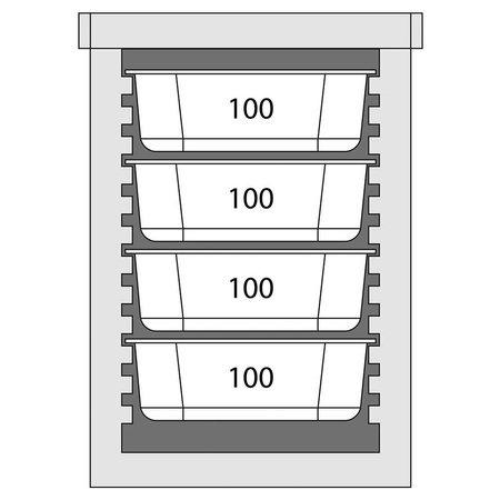 Termos transportowy, 6 x GN 1/1 65 mm