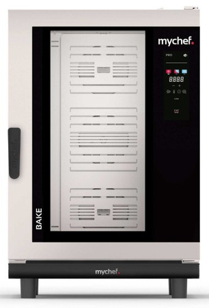 Piec konwekcyjno-parowy elektryczny | piekarniczo-cukierniczy | automatyczny system myjący | 10x600x400 | 18,9 kW | 400 V | Mychef BAKE PRO 10E