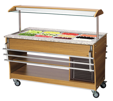 Wózek bufet., zimny, 4x 1/1 GN