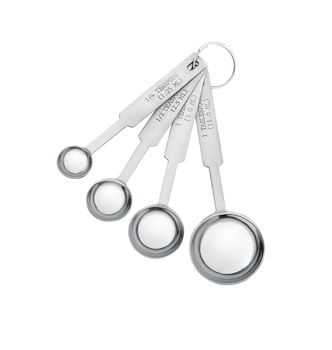 Komplet 4 łyżeczek miarek