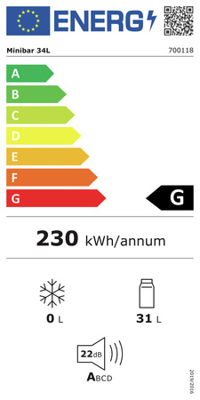 Minibar 34L