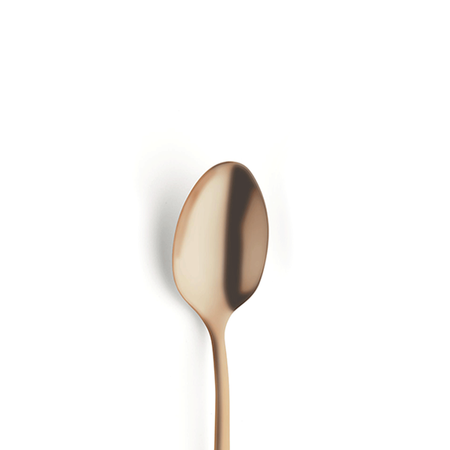 Komplet 6 łyżeczek do kawy latte złotych w pud.