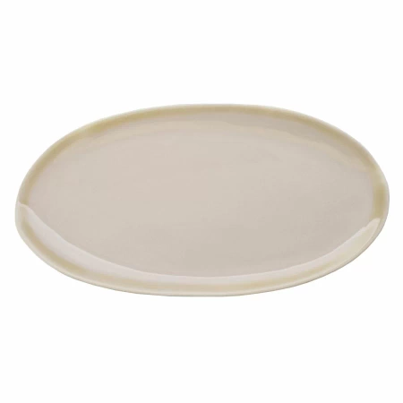 Talerz owalny 26,5x14 cm, beżowy ETER - VERLO