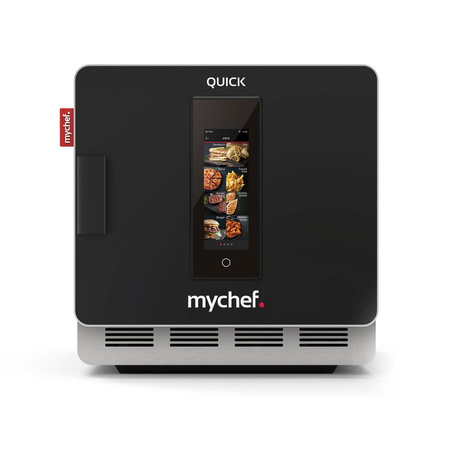 Piec konwekcyjny szybkiego gotowania ogrzewanie nadmuchowe dotykowy panel sterowania 3,6 kW 230V 397x598x410 mm QUICK 1T BLACK