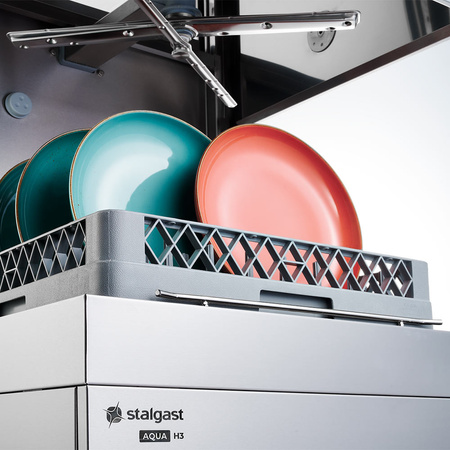 Zmywarko wyparzarka, kapturowa, Digital, dozownik płynu myjącego, pompa zrzutowa, pompa wspomagająca płukanie, P 10.8 kW, U 400 V