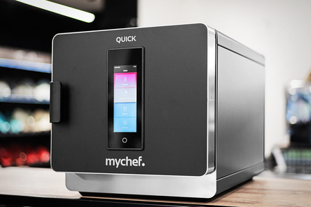 Piec konwekcyjny szybkiego gotowania ogrzewanie nadmuchowe dotykowy panel sterowania 3,6 kW 230V 397x598x410 mm QUICK 1T BLACK