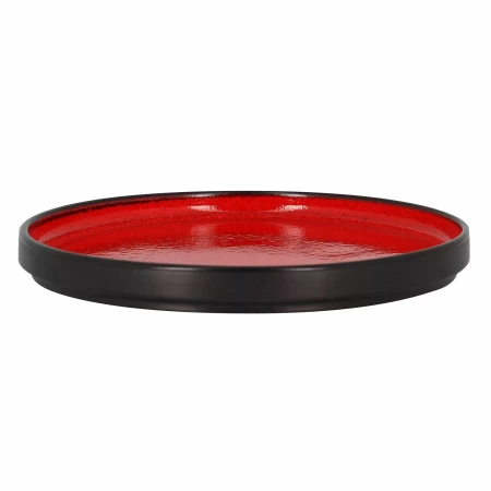 FIRE Talerz płaski okrągły 23 cm czerwony