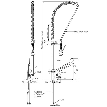 Napełniacz z wylewką łokciowy