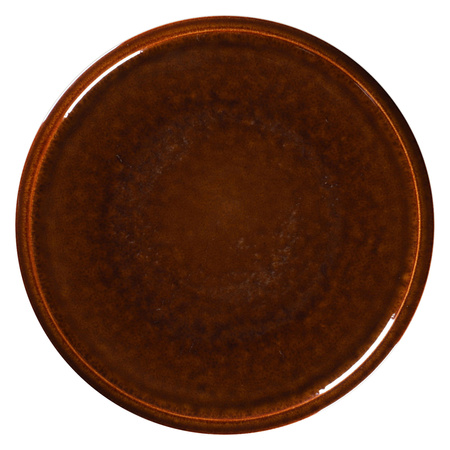 Talerz płaski 32 cm bursztynowy EASE Rakstone