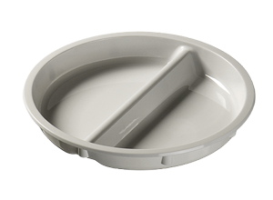 Talerz porcelanowy obiadowy, dzielony