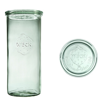 Słoik cylindr. 1,5 l, z pokrywką, Zylinder, 6 szt.