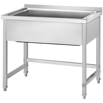 Stół z basenem 1-komorowym, Gredil, 800x600x850 mm h=400 mm skręcany