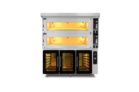 Piec piekarniczy modułowy 2-komorowy | elektryczny | 27,4 kW | 400V | 1660x1400x1930 | MD/1400/2