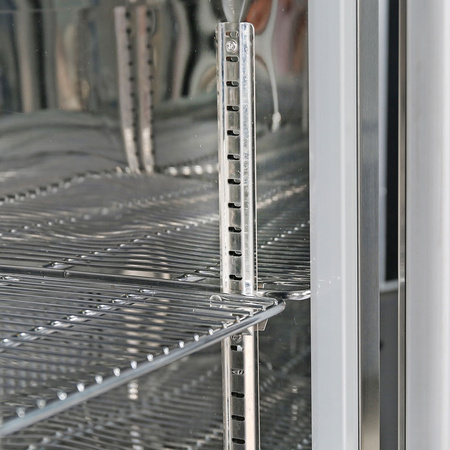 Barowa witryna chłodnicza, stalowa, 1-drzwiowa, V 133 l