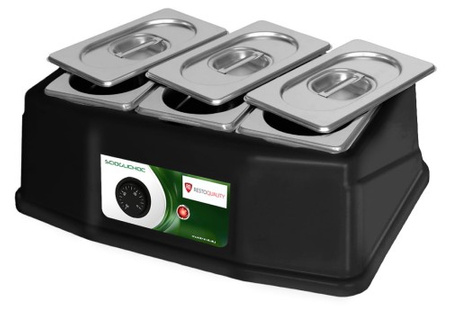 Podgrzewacz do czekolady | 3x0,8 l | 0,09 kW | 230V | 385x265x135 mm | RQ09.SC3X0.8L
