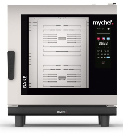 Piec konwekcyjno-parowy elektryczny | piekarniczo-cukierniczy | automatyczny system myjący | 6x600x400 | 12,6 kW | 400 V | Mychef BAKE MASTER 6E