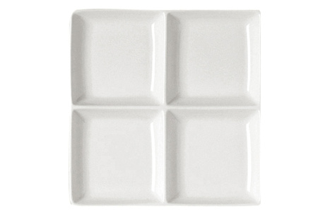 Minimax talerz bufetowy - dzielony 20x20 cm