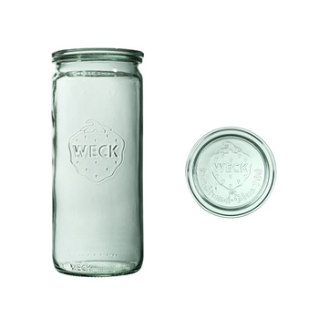 Słoik cylindry. 1,59 l, pokrywka, Zylinder, 6szt.