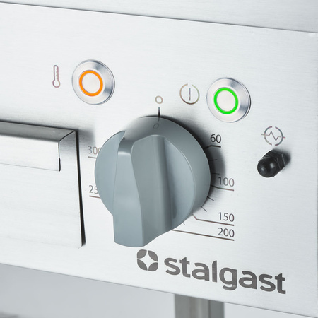 Płyta grillowa elektryczna, ryflowana, Gredil, 400x700x850 mm, P 4.0 kW, U 400 V