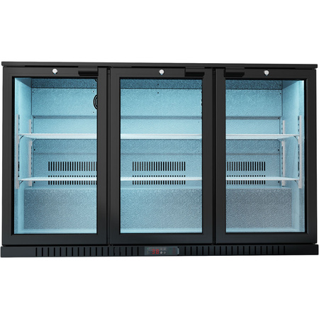 Barowa witryna chłodnicza, 3-drzwiowa, V 308 l