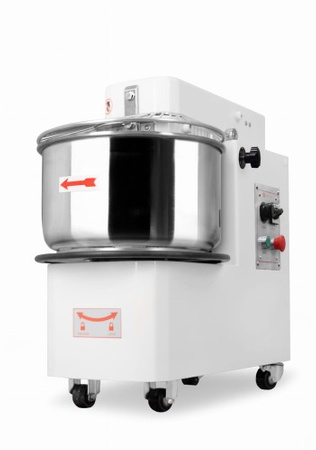 Miesiarka spiralna do ciasta | ze stałym hakiem i dzieżą | RQBT50 2V | 50 l | 400V | 2 prędkości