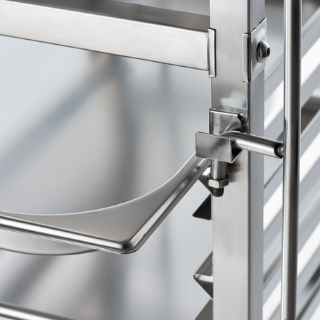 Wózek transportowy ze stali nierdzewnej, 14x GN 1/1