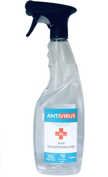 Płyn do dezynfekcji rąk i powierzchni - Antivirus 750ml