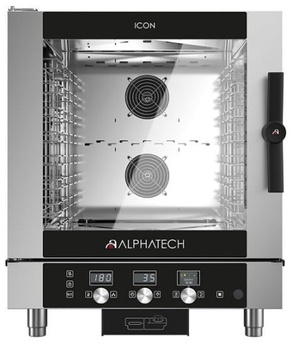 Piec konwekcyjno-parowy ICET071E | 7x GN 1/1 | 7x 600x400 | Alphatech by Lainox | sterowanie elektroniczne