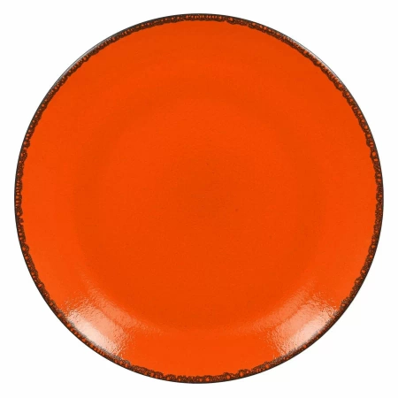 FIRE Talerz płaski okrągły 24 cm pomarańczowy